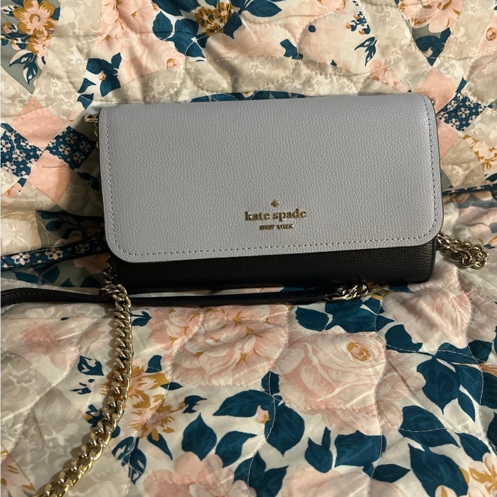 Kate Spade Black and Light Gray Clutch